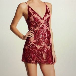 Free People Summer Nights red sequined  Sz-2